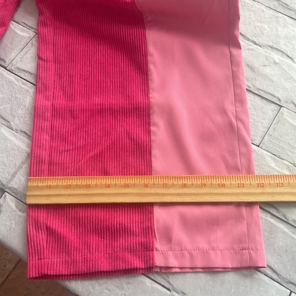 BARBIECORE PATCHWORK CORDUROY WIDE LEGGED PANTS SIZE LARGE - Picture 8 of 10